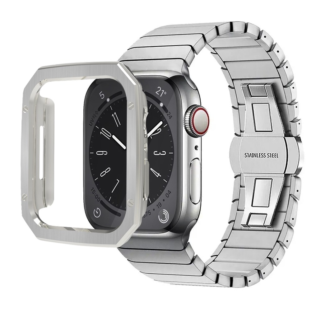 아이메이드잇 애플워치 호환 클래식 링크 브레이슬릿 + 케이스 세트 구성, 실버 26,050원