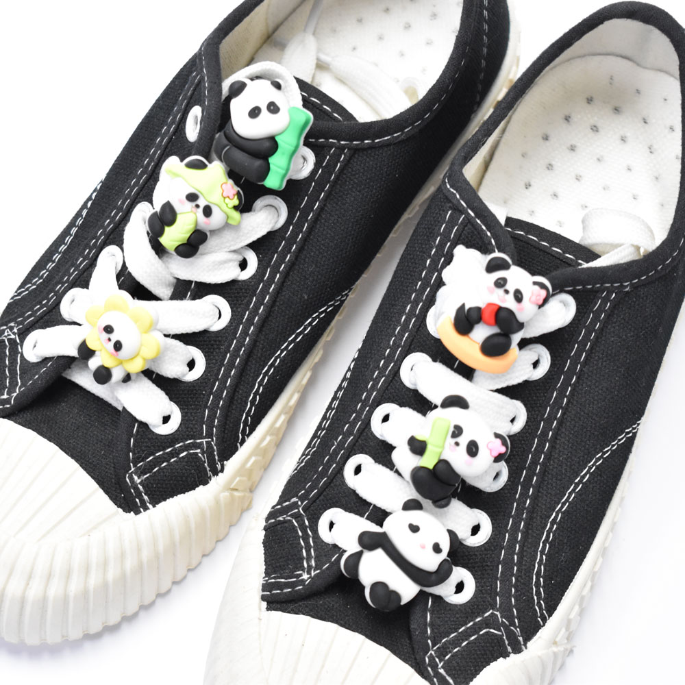 2D 큐티 팬더 신발꾸미기 클립형 악세사리 6종 세트 7,200원
