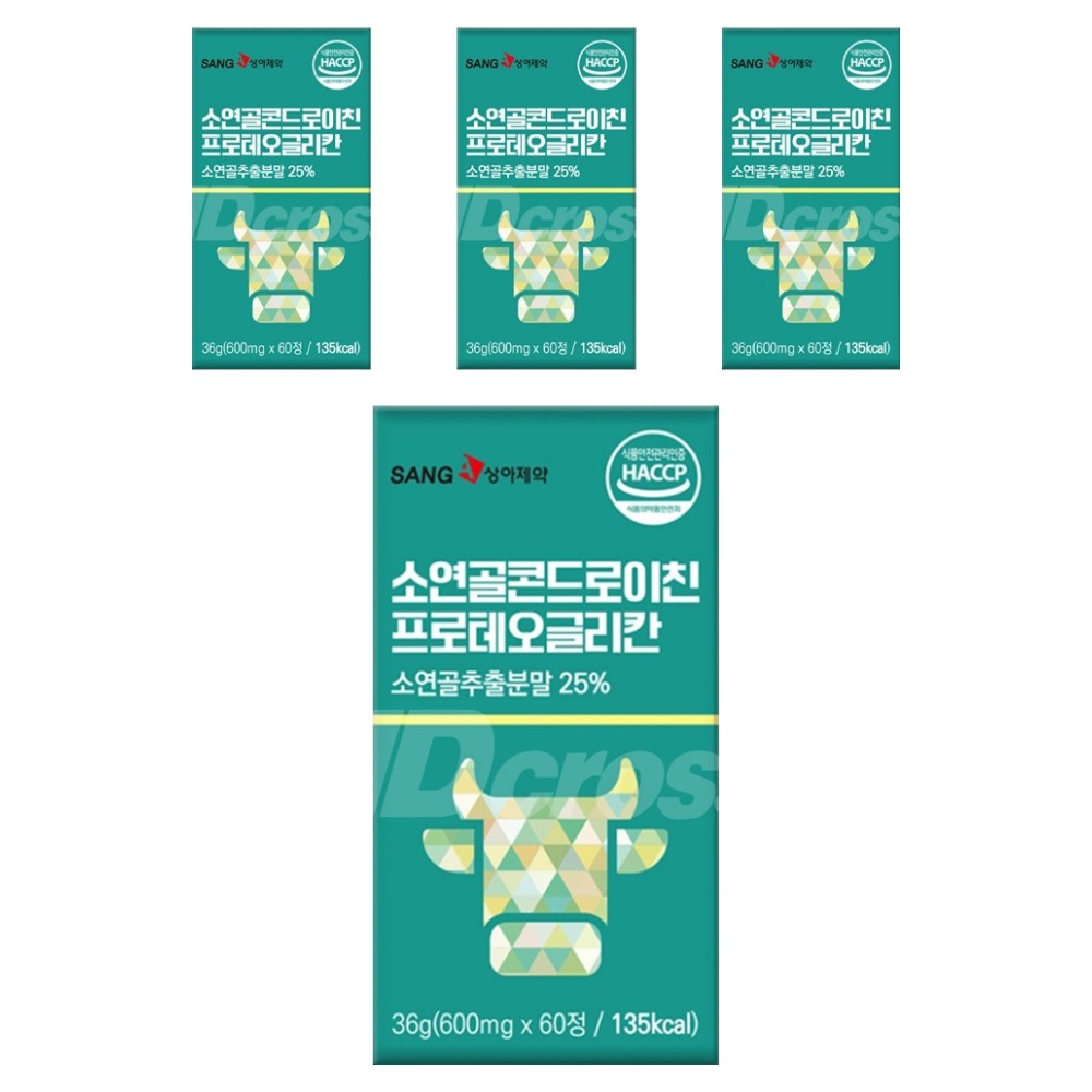 상아제약 애드크로스 소연골 콘드로이친 프로테오글리칸 36g, 4개, 60정, 현재가 56,800원