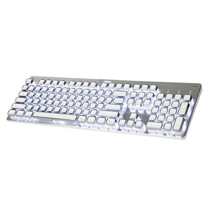 앱코 사각 레트로 축교환 기계식 유선 일반형 키보드, 화이트, (무빙 LED)K840 SQUARE, 청축 94,000원