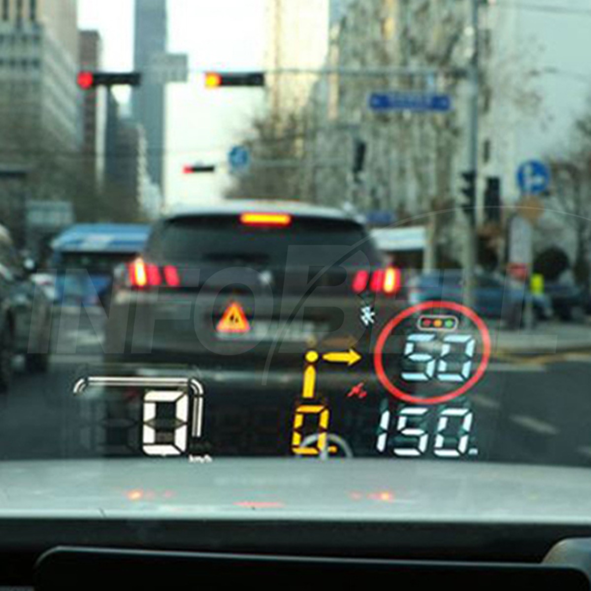 [TV홈쇼핑정품 인포벨] 아이나비 HUD 차량용 디스플레이 속도표시 네비연동 스쿨존 안전운전기기, 1개, 컨텐츠 참조 129,000원