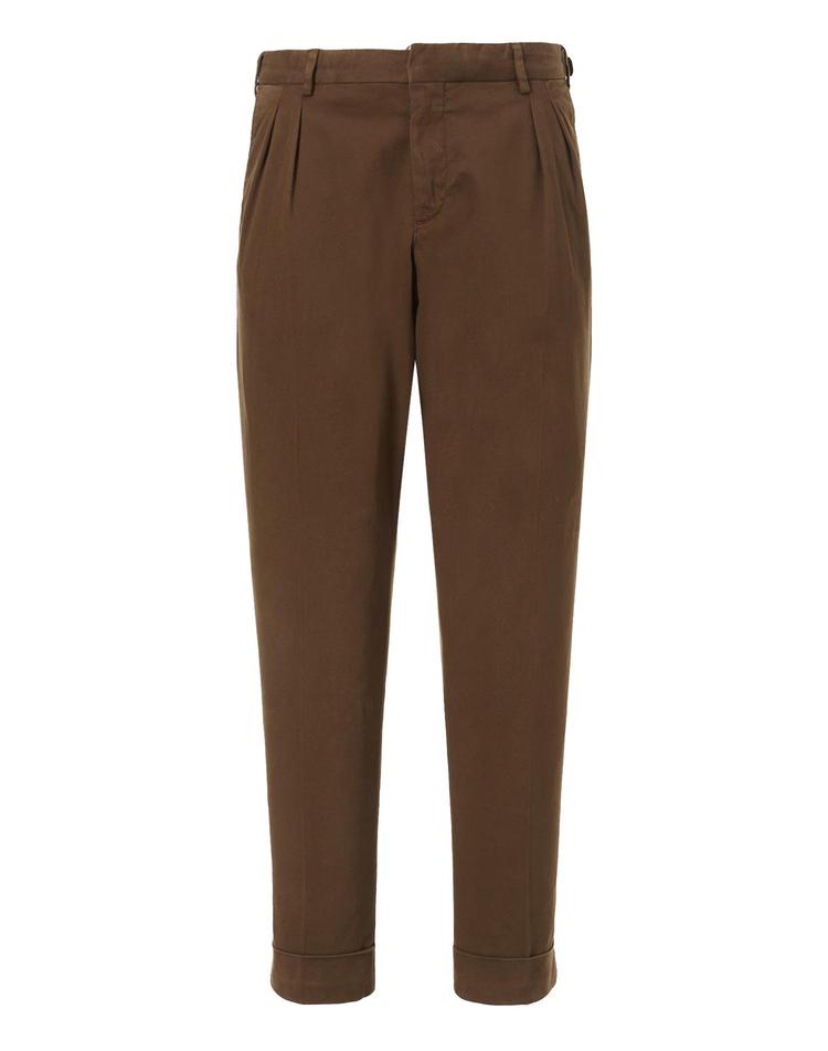 마에스트로 남성 춘추 브라운 단색 면혼방 롤업팬츠 C102W2 60,000원