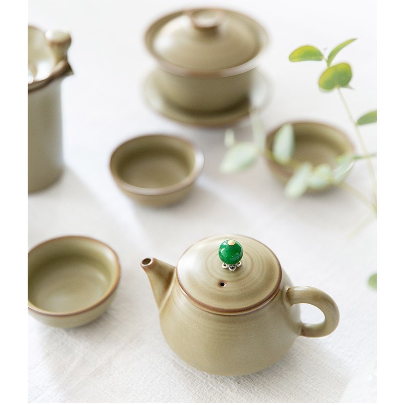 고급 분청 풀다기세트 보이차 녹차 혼수 집들이 선물용 전통 다기세트 119,700원