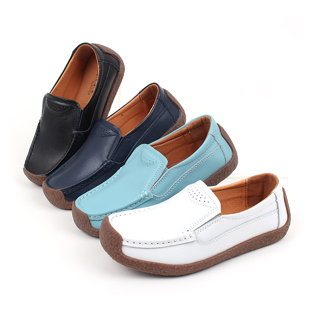 BR드올라 여성 천연소가죽 슬립온 단화 로퍼 발편한 부드러운 가벼운 신발 경량 논슬립 미끄럼 방지 9,900원