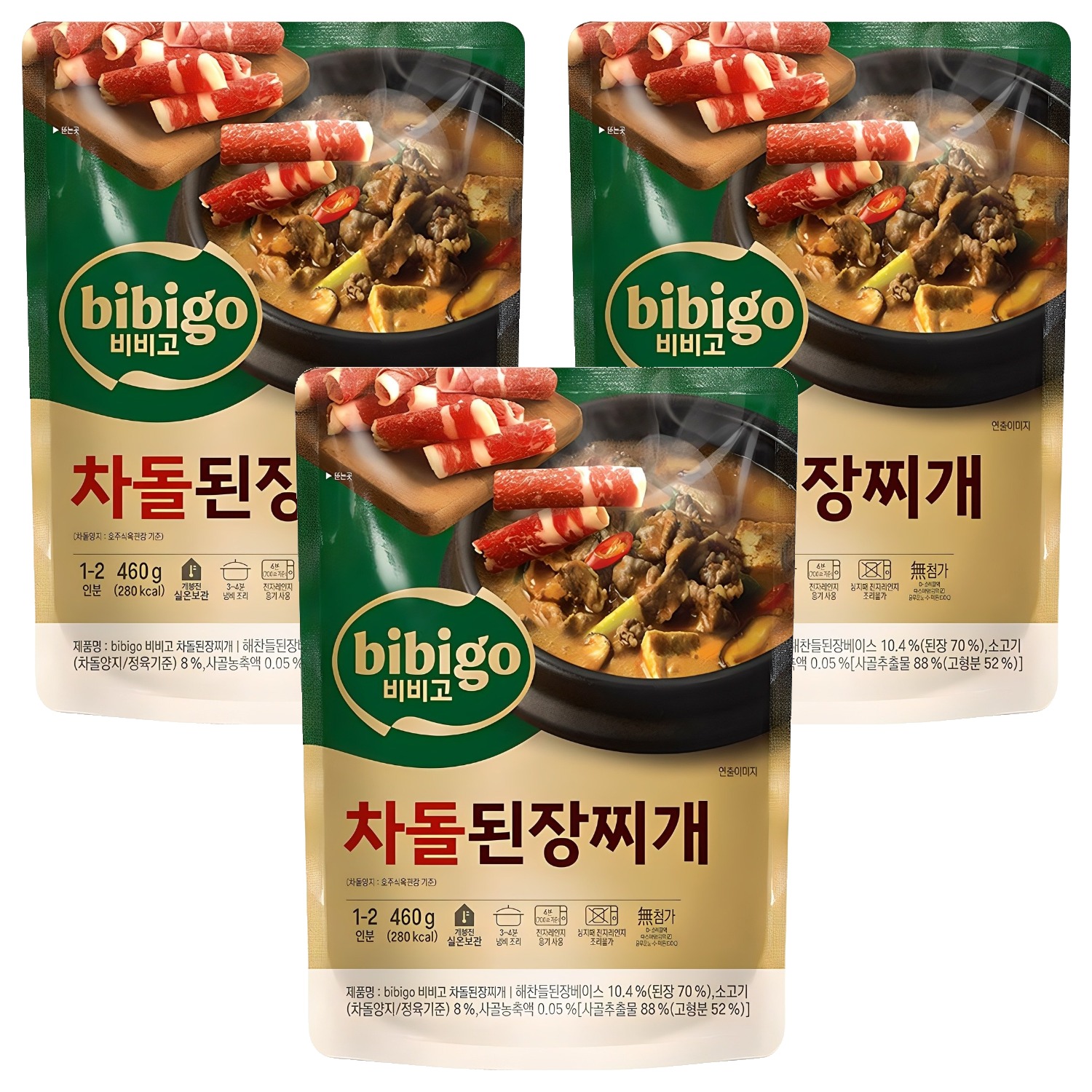 비비고 차돌된장찌개, 460g, 3개 13,140원