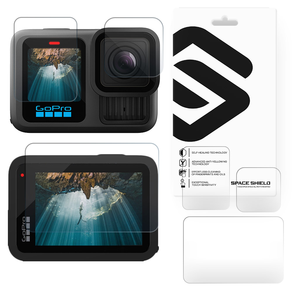 스페이스쉴드 고프로 히어로 13 블랙 호환 아머 플렉스 9H 강화유리필름 3종 2P 세트 12,900원