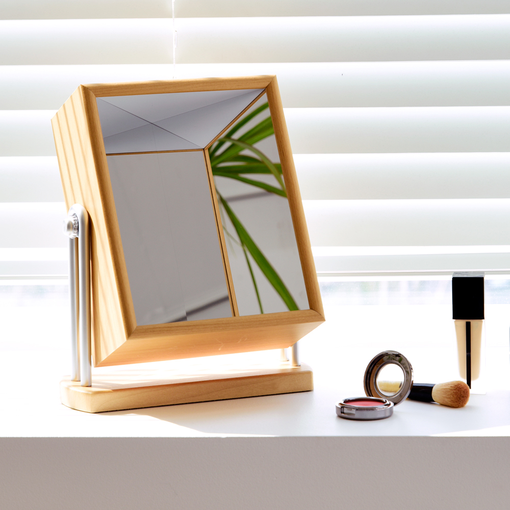 우드로하우스 남이보는 내얼굴 무반전 탁상거울, 우드 37,050원