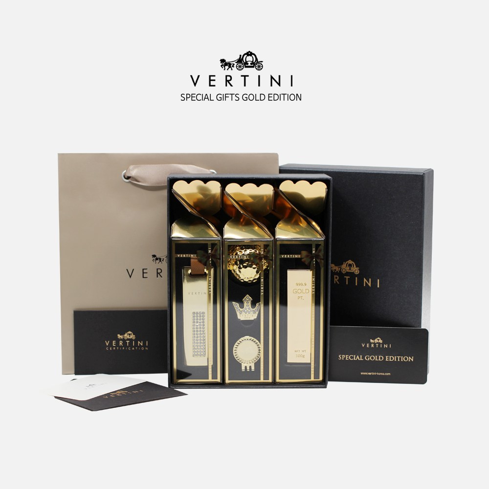 베르티니 24k 도금 황금골프공 골든볼 볼마커 네임택 골드바 골프티 골프용품 선물세트 홀인원기념품 승진 축하 선물 각인 150,000원