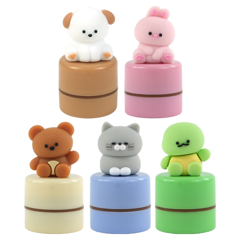 핑크풋 미니 피규어 스탬프 5종 세트 10,100원