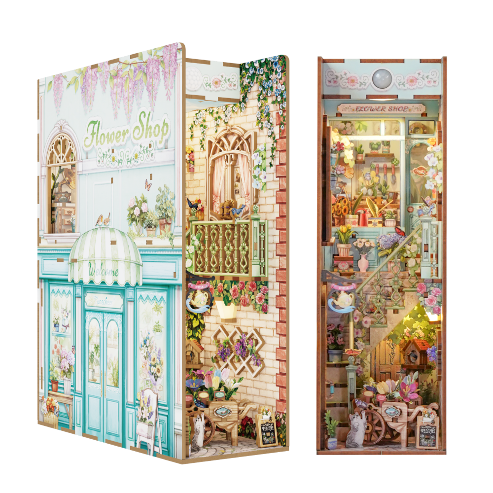 핸즈크라프트 DIY 미니어처 북엔드 북눅 플라워 샵, 1개, 그리너리 46,000원
