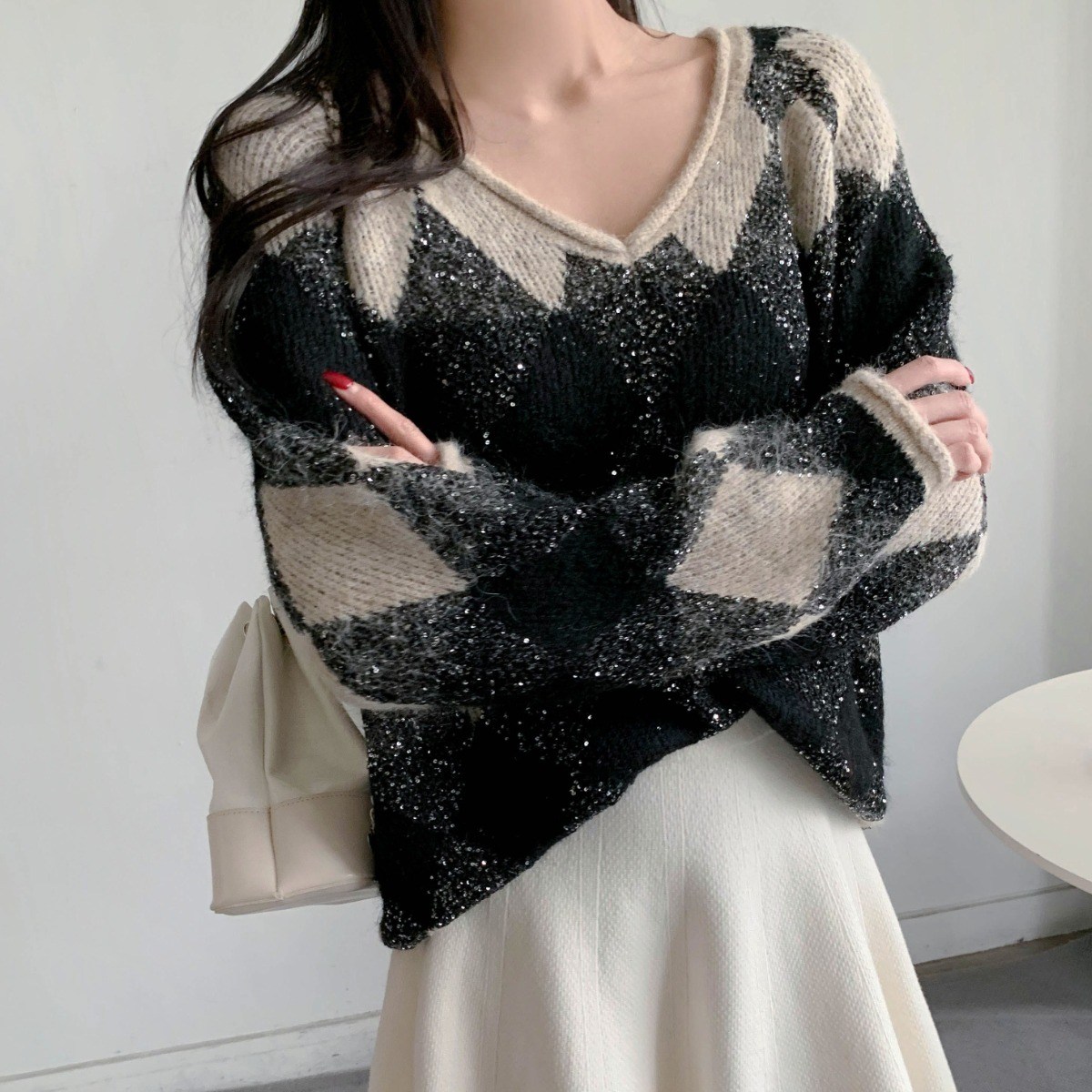 [마켓제이MARKETJ] 울함유 펄블링 다이아니트(2col) 41,900원