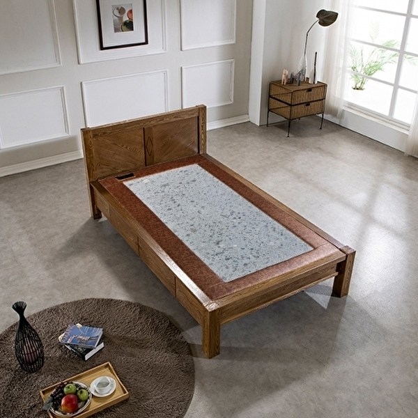 구들장건강 [1/19~2/18 바디필로우증정]모던 서랍형 슈퍼싱글 칠보석 돌침대 478,800원