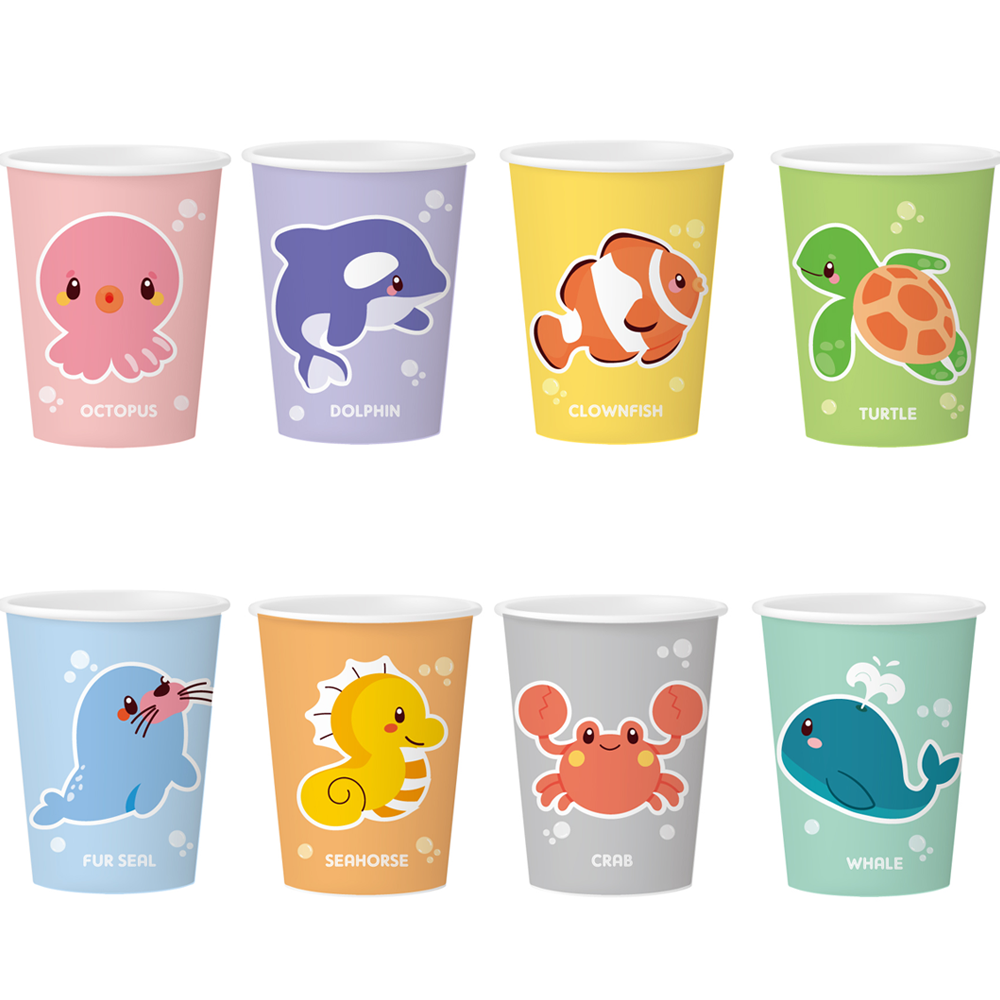 이지앤 바다 동물 종이컵 184ml 3,120원