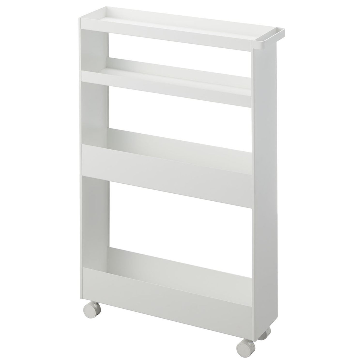 야마자키실업 냉장고 및 세탁기 틈새 수납 슬림 이동형 트롤리 4단 타워 1806/1807 164,200원