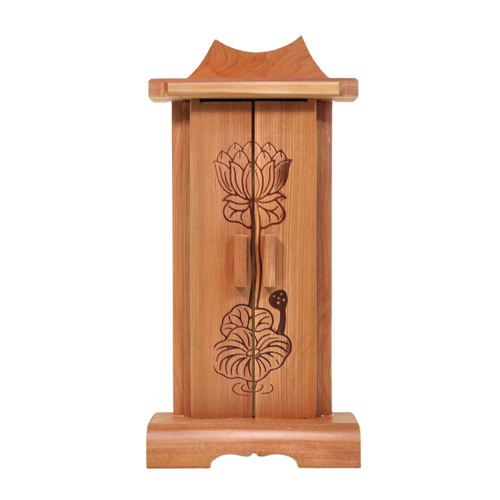 향나무 연꽃 지방틀 영가 위패 제사 제수 용품 명절 추석 설날 기제사 나무 신주, 1개 14,000원