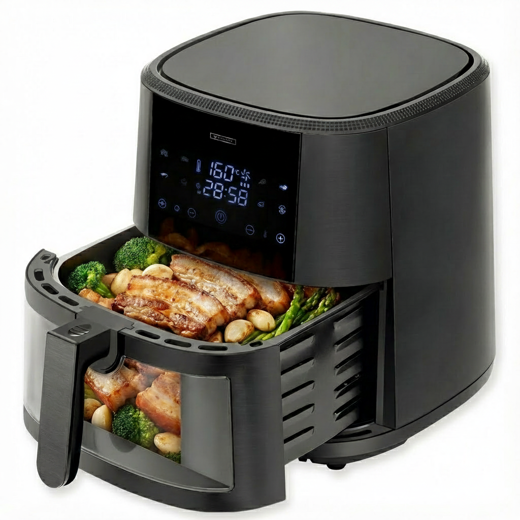 노르디쿡 대용량 9L 투명창 디지털 에어프라이어, NRAF-9000B, 블랙 96,990원