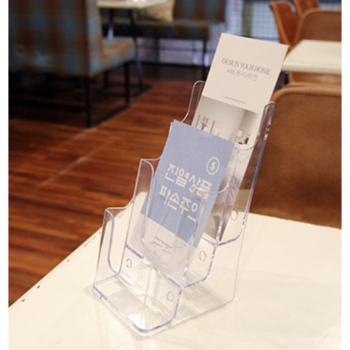 아이홀더 카달로그꽂이 투명/A5 (3단) 안내꽂이 홍보물 팜플렛 4599, 1개, 투명 8,070원