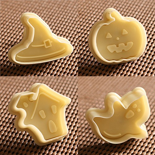 쿡앤베이크 쿠키커터 푸쉬방식 할로윈 4종 6,840원