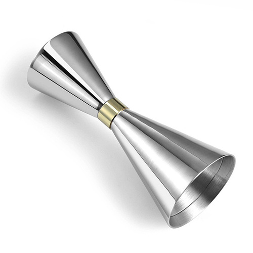 칵테일지거 계량컵 하이볼 위스키 골드링 지거 30ml/45ml, 1개 13,500원