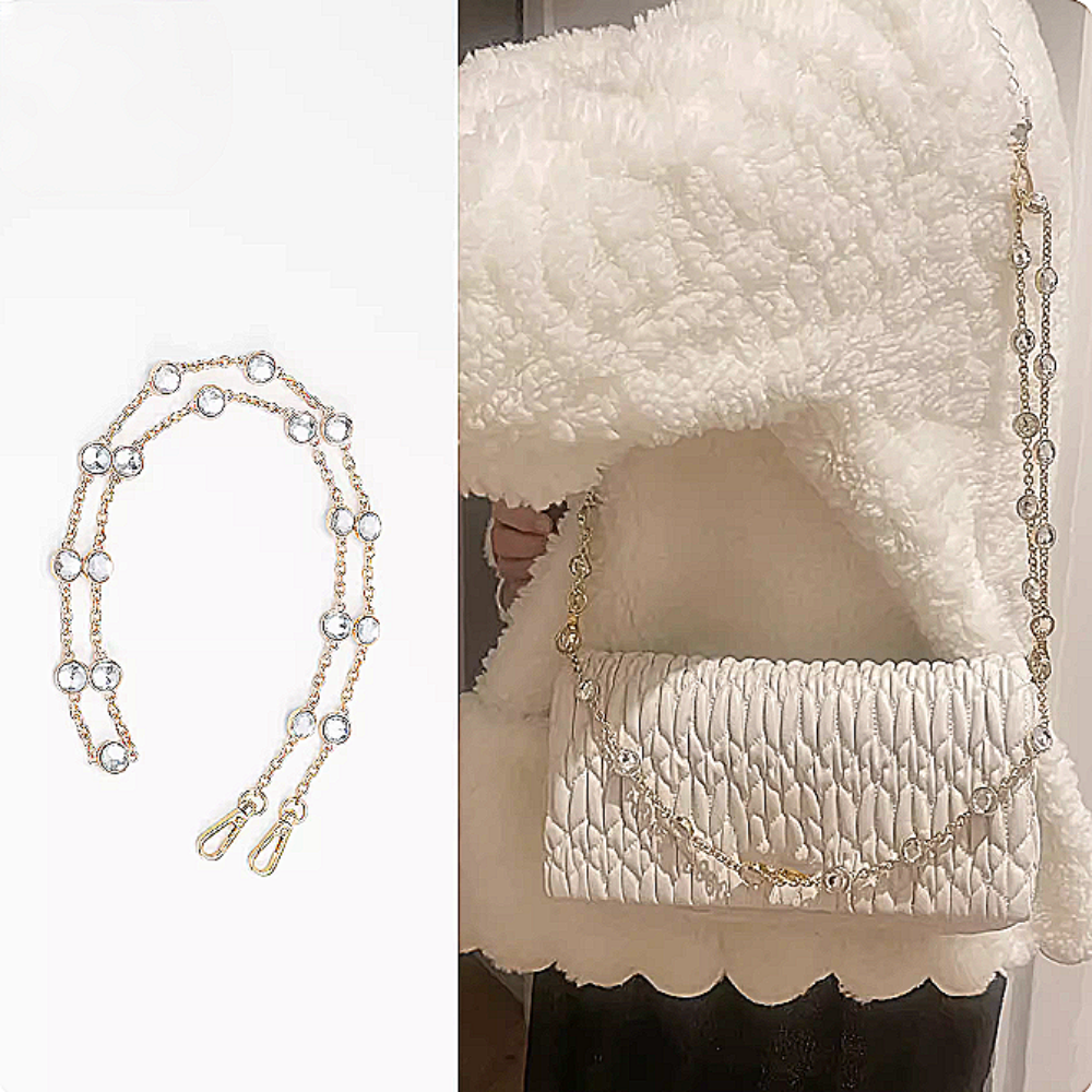 루이30세 미우미우 호환 크리스탈 체인 가방 스트랩 23,650원