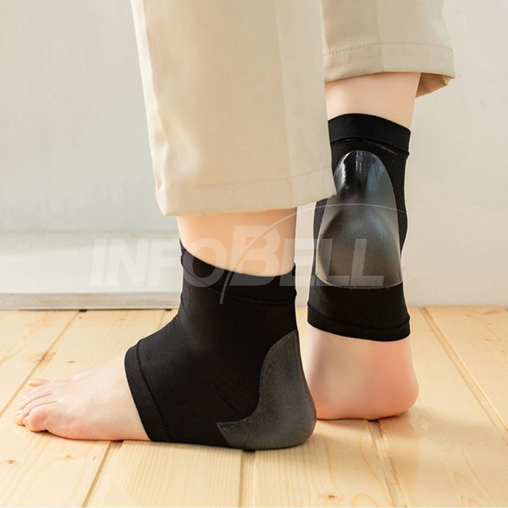 [TV홈쇼핑정품 인포벨]퍼팩트 실리콘 풋패드 블랙 발 각질 뒤꿈치 뒷꿈치 발꿈치 밴드 발보호패드, 6개입, 1개 29,800원