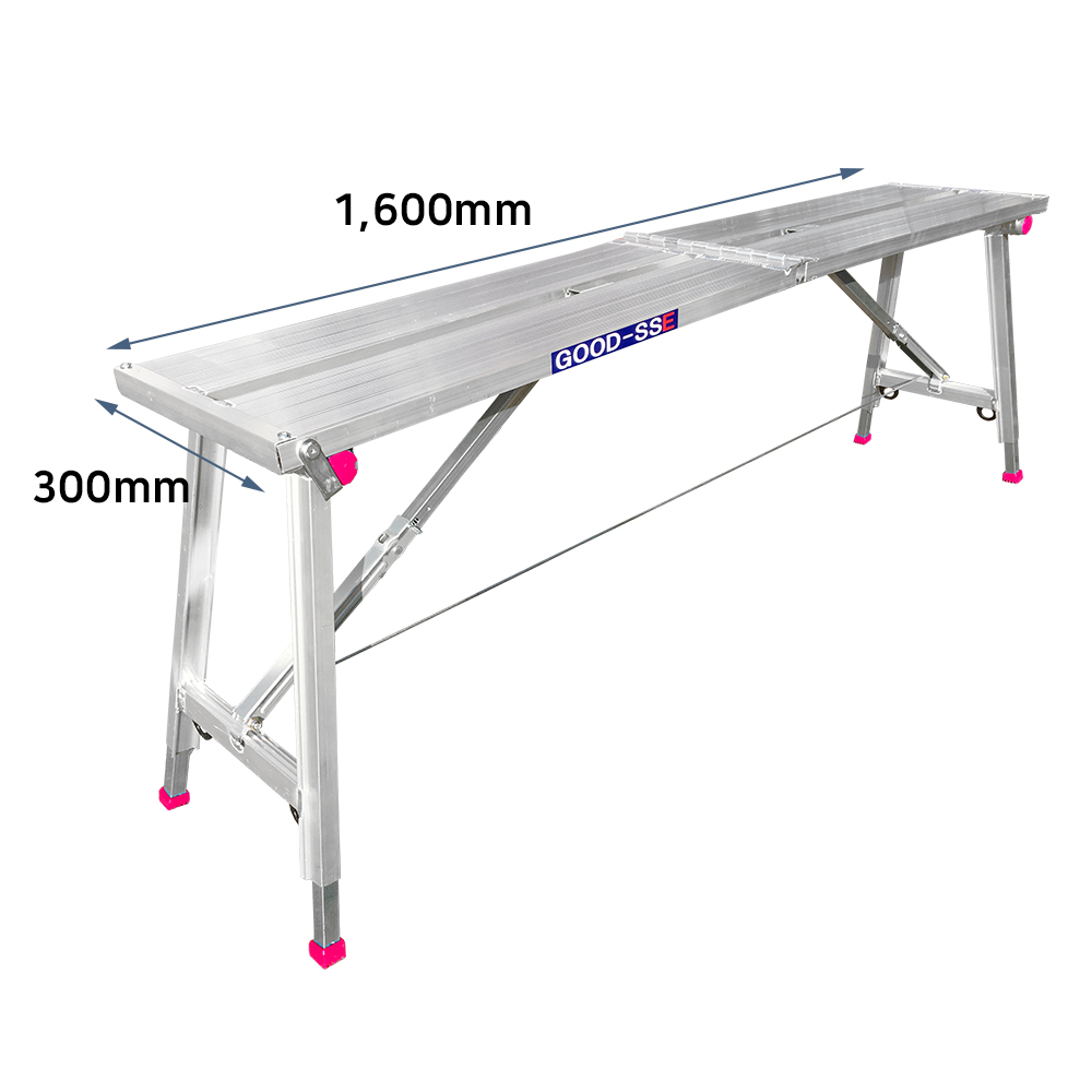 국산 GOOD-SSE 굳세 접이식우마사다리 300*1600 높이조절 TL3016  도배사다리 76,000원