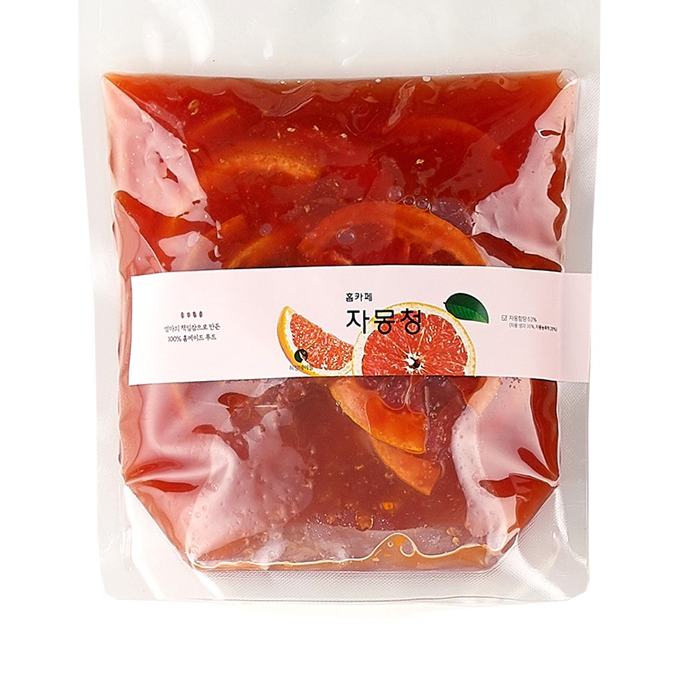 리뉴얼 자몽함유 63% 수제 자몽청 카페납품 허밍테이블, 1kg, 1개입, 1개 27,400원