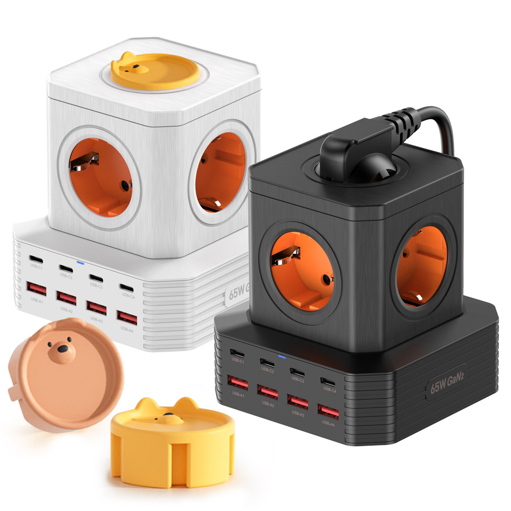 UM2 USB 멀티탭 큐브 타워 디자인 C타입 65W 충전기 캠핑 여행용 멀티 콘센트 UMAC-65WTOWER + 사은품증정, 1개, 화이트(오렌지)+사은품증정 61,900원