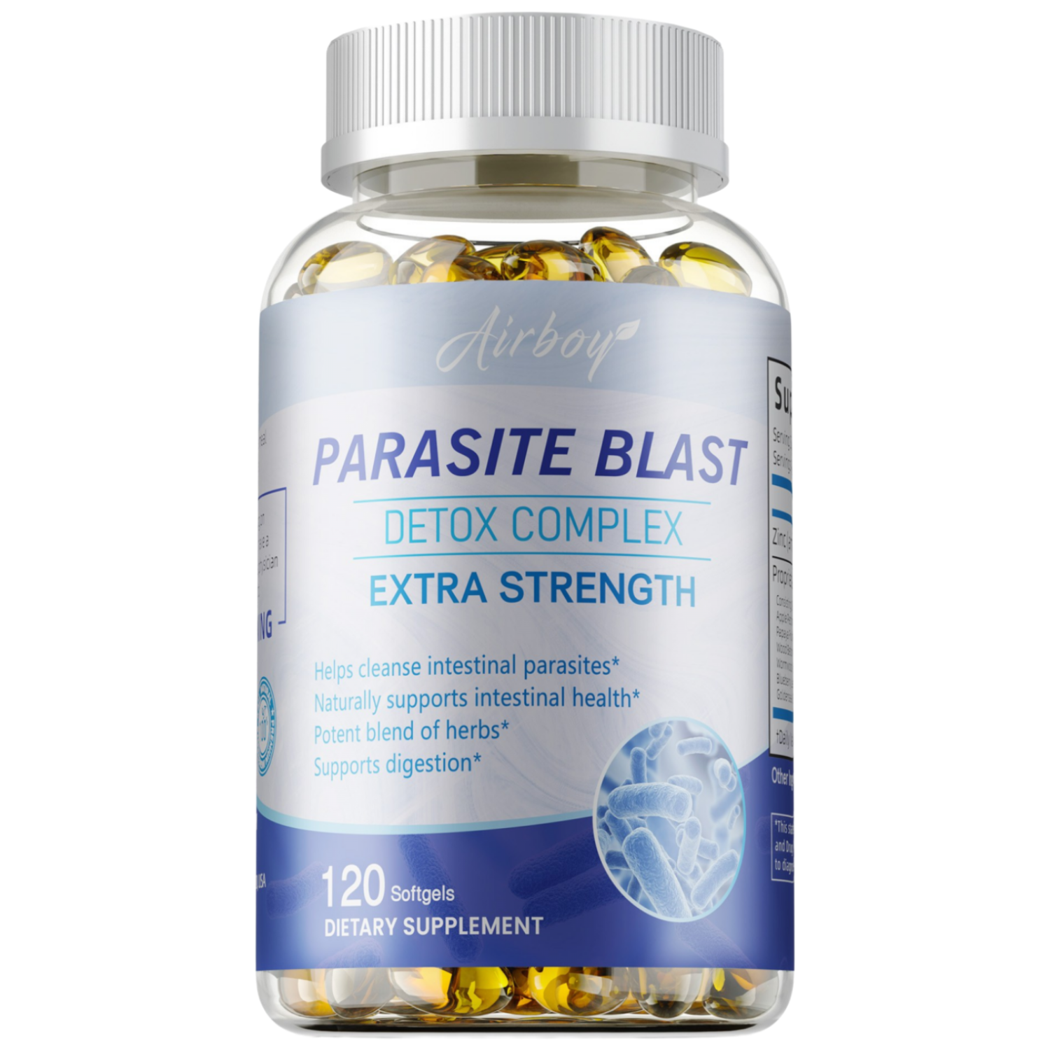 기생충 퇴치 - 장내 기생충 정화, 자연적 장 건강, 해독, 1개, 60정 17,480원