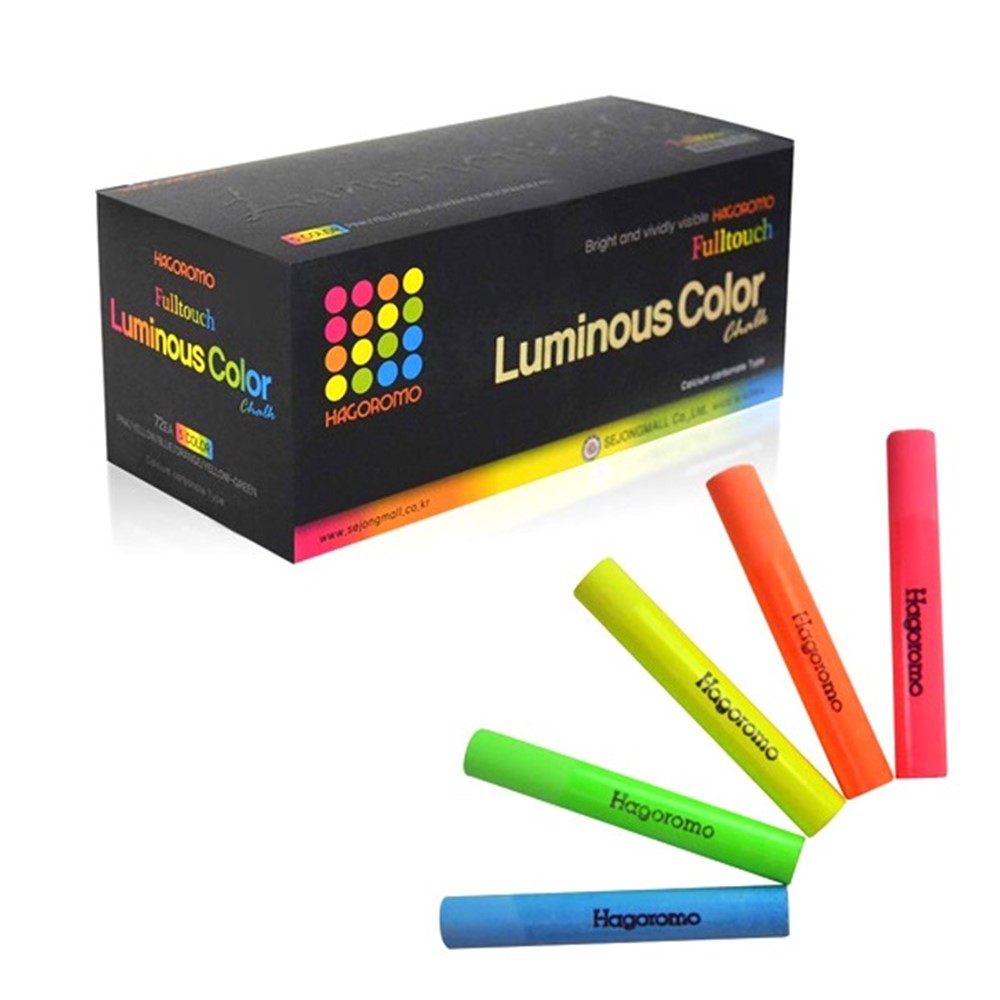 하고로모 탄산 형광분필 5색, 혼합색상, 72개, 형광5색혼합, 72개 46,600원