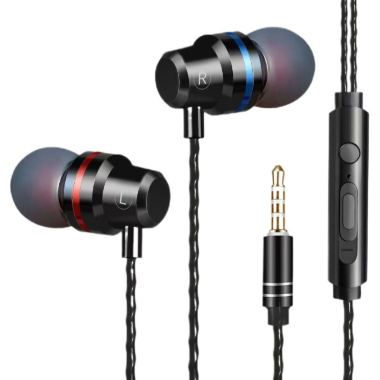 KODACHIEF 고급 유선 이어폰 3.5mm, 단일상품, 메탈블랙 7,200원