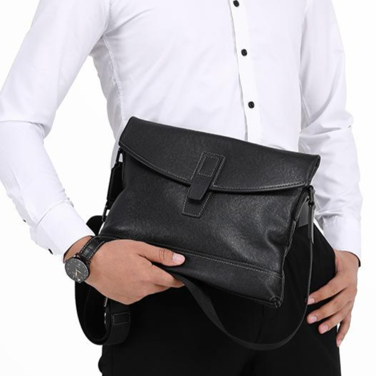 Mimi Market 고급 천연 소가죽 남자 크로스백 데일리백 SE7111-1 87,000원