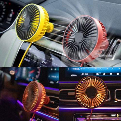 [판매자추천] 차량용 에어 써큘레이터 저소음 선풍기 송풍구형 LED 카팬 14,900원