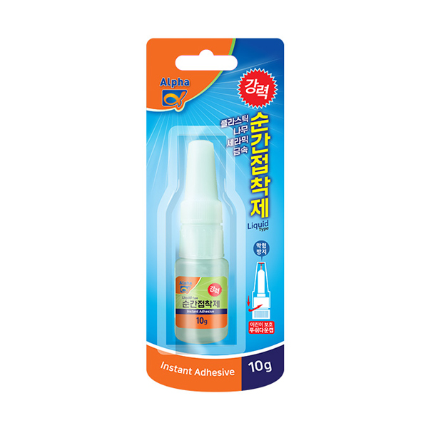 [코리아문구사] 알파 순간접착제 10g 1,800원
