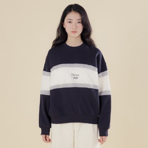 아이러브제이 앤디오 기모 배색 맨투맨 46,800원