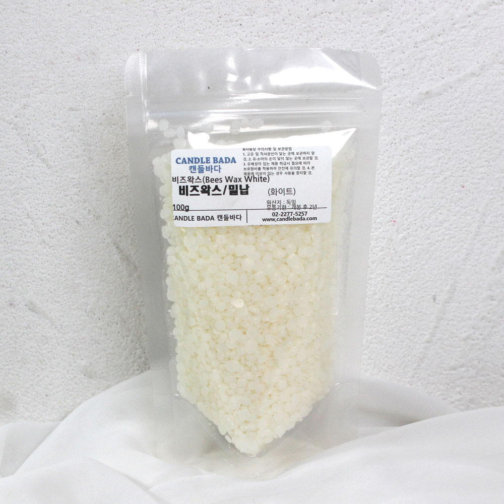 캔들바다 비즈왁스 밀납(화이트), 1kg 16,500원
