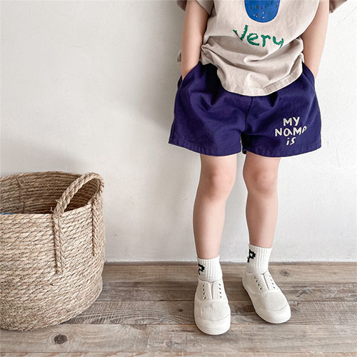 하랑이네 또또샵 유아동 영문 반바지 여아 남아 공용 팬츠 봄/여름 나들이 등원룩 등원복 유치원 키즈 어린이 15,900원