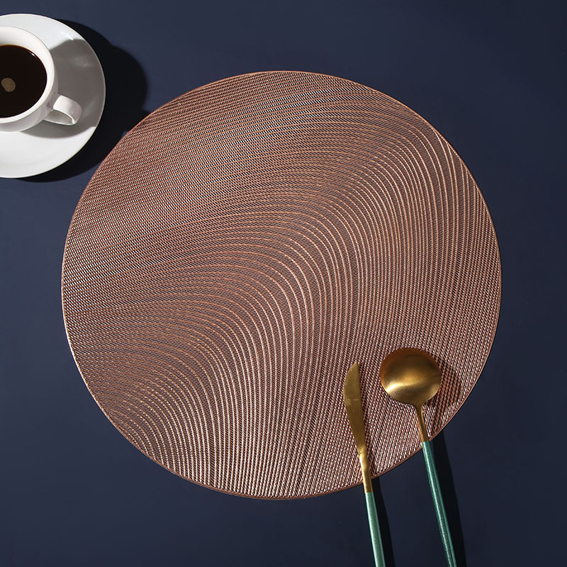 따봉오빠 라운드 고급 디너 플레이팅 PVC 테이블매트 JNHA1912 8,260원