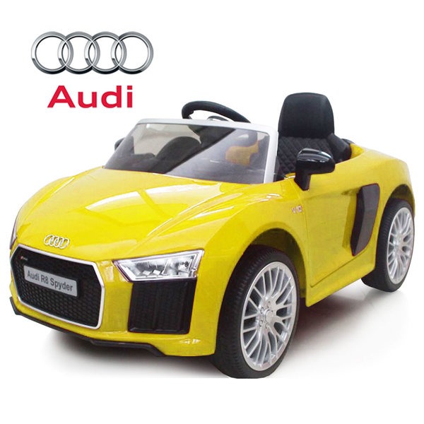 아우디R8스파이더전동차 옐로우_AUDI R8 유아전동차 무선조종자동차 아우디전동차 277,900원