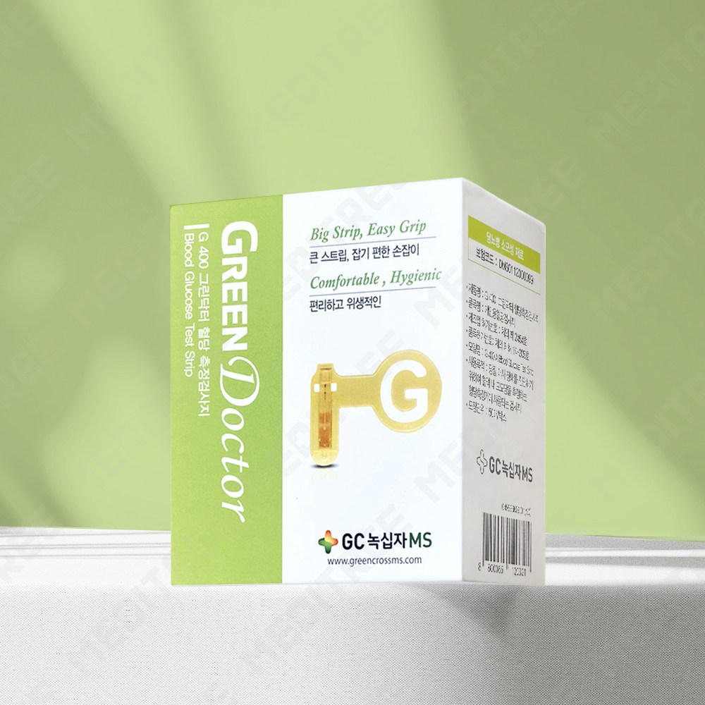 YL 녹십자 g400 그린닥터 혈당측정검사지 GC 녹십자 메디스 MS 혈당 시험지 당뇨 스트립 혈당지 STRIP, 1개, 50개입 18,000원