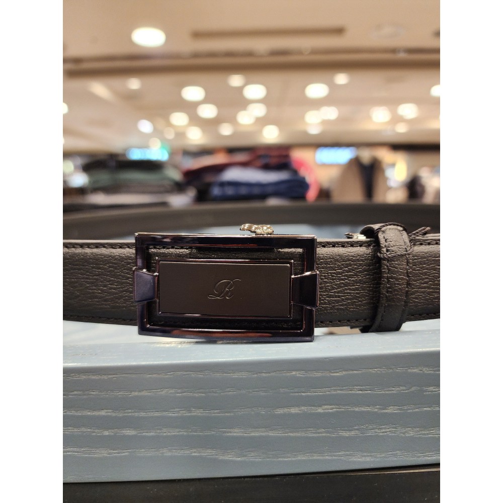 레노마 셔츠 #신상품 #레노마 고퀄리티 뉴 모델  심플한 버클 소 가죽 자동 정장 벨트  RQSBE5-203-BK 63,200원