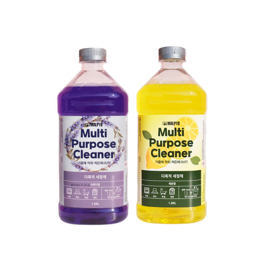 말표 다목적 세정제 라벤더향 1.88L1개, 레몬향1개 세트 (총 2개), 2개, 1.88L 30,000원