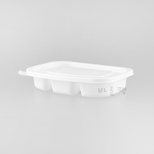 TY 다용도 죽 찬용기 (3칸) 500개 세트 일회용 포장 배달 용기 백색 85,500원