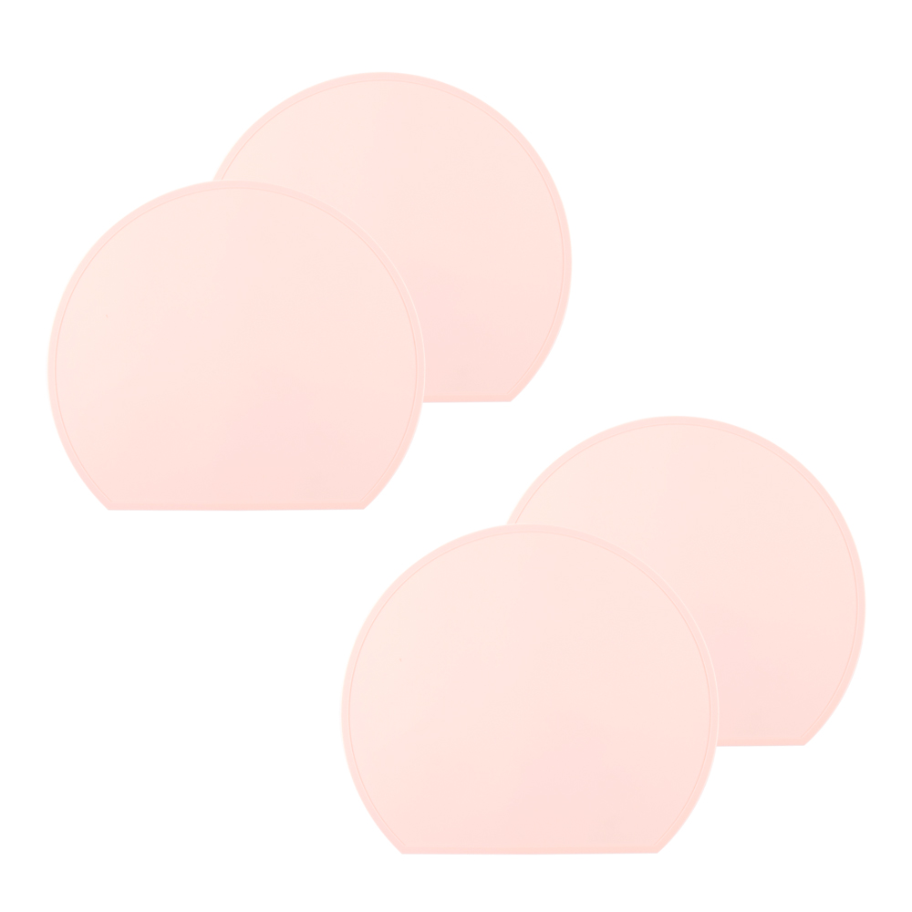 블룸엣홈 실리콘 하프 식탁매트 4p, 연핑크, 37 x 32.5 cm, 4개 21,200원