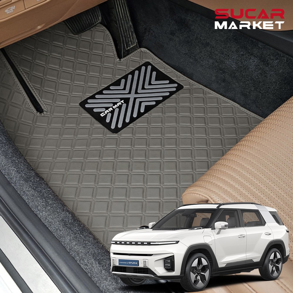 올카 2026 토레스 EVX 스퀘어 가죽 디자인 바닥매트 발판트렁크 차박 자동차용 49,500원