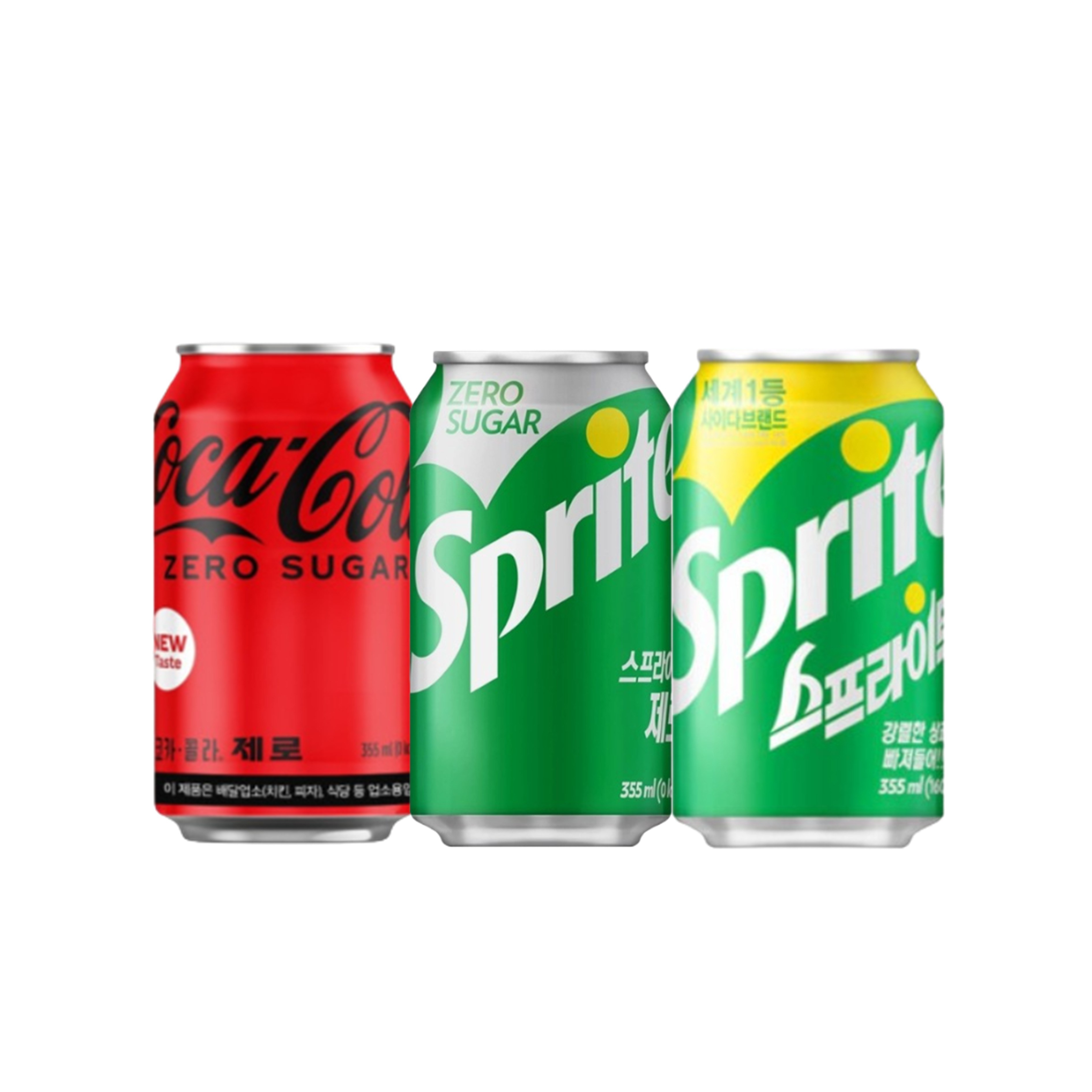 탄산음료 혼합세트 3종 각 8개씩 24개입 코카콜라 제로/스프라이트 제로/스프라이트 355ml 업소용 25,900원