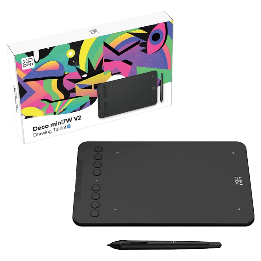 엑스피펜 Deco mini 7W V2 펜 타블렛, 블랙, DECO MINI 7W V2, 현재가 68,400원