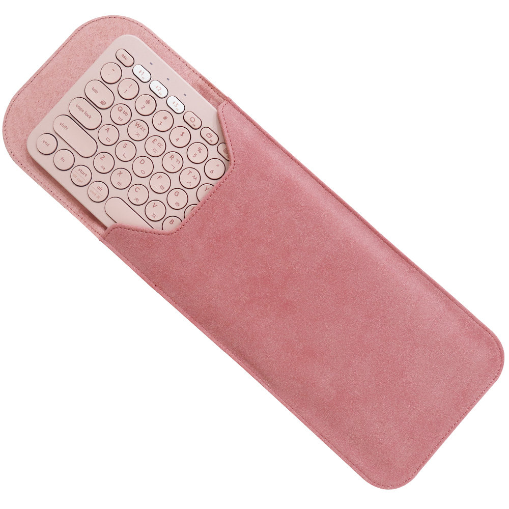 BOHO 로지텍 K380 블루투스 키보드 스웨이드 케이스 슬리브 파우치, 인디고핑크, 1개 15,300원