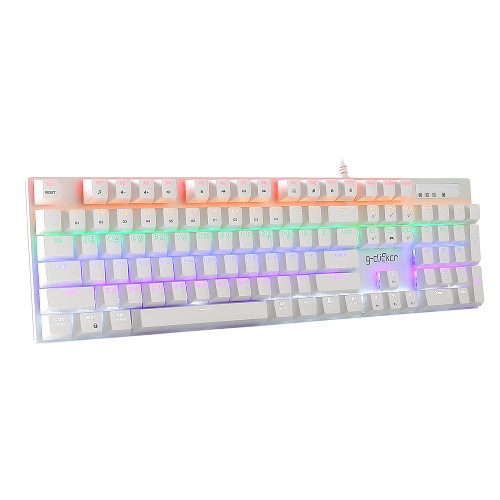 지클릭커 스페셜 기계식 유선 키보드, 화이트, GK-510X, 적축 28,500원