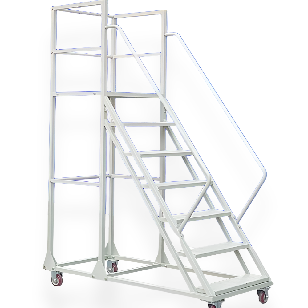 스텝포스 믿음직한 고소 작업대 안전 고공 사다리 우마 이동식 발판 계단식 대차, 1개 259,000원